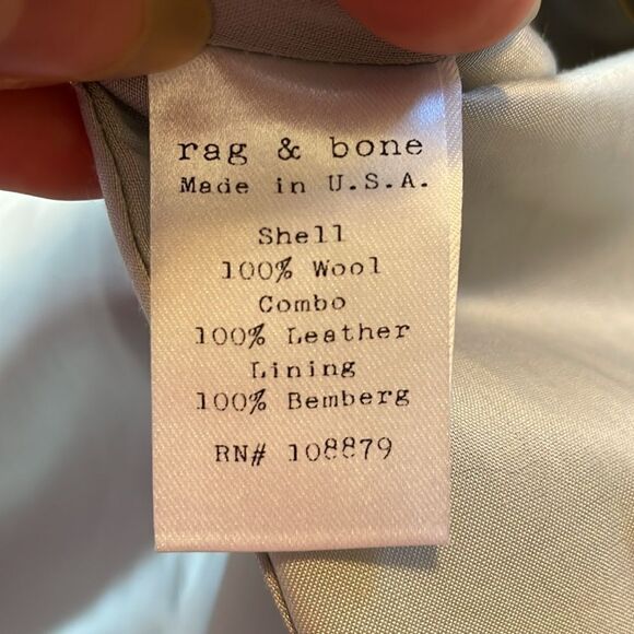 Rag & Bone Hidden Button Blazer Jacket Grey 0 - Picture 7 of 10